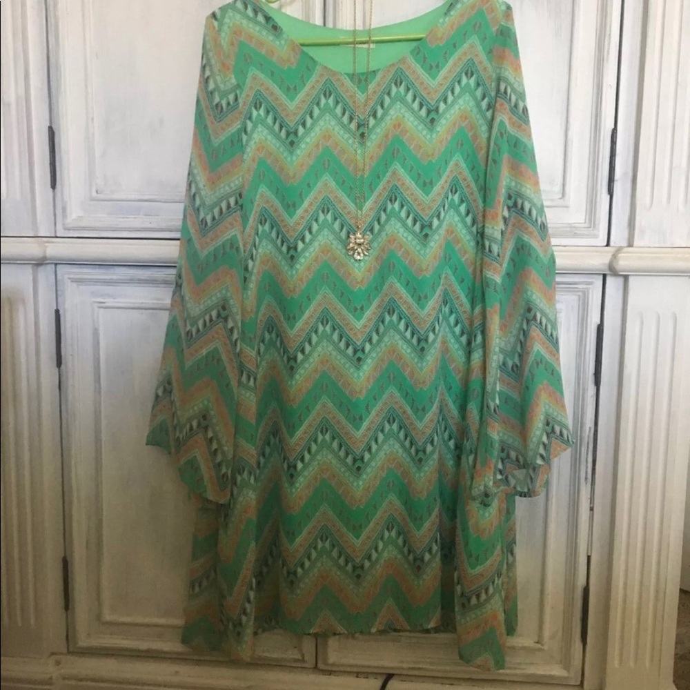 Tribal Print Green Dress from Nordstrom Rack